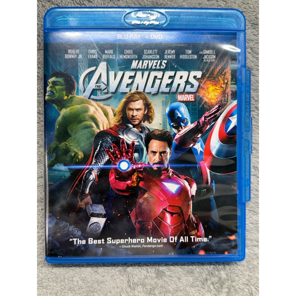 Marvels The Avengers Blu-ray DVD Combo Pack 2012 Superhero MCU Movie PG-13